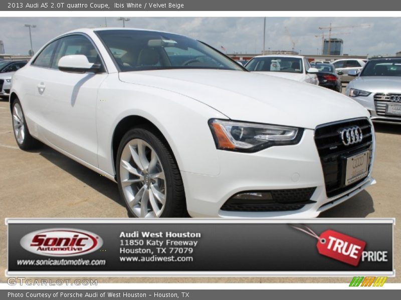 Ibis White / Velvet Beige 2013 Audi A5 2.0T quattro Coupe