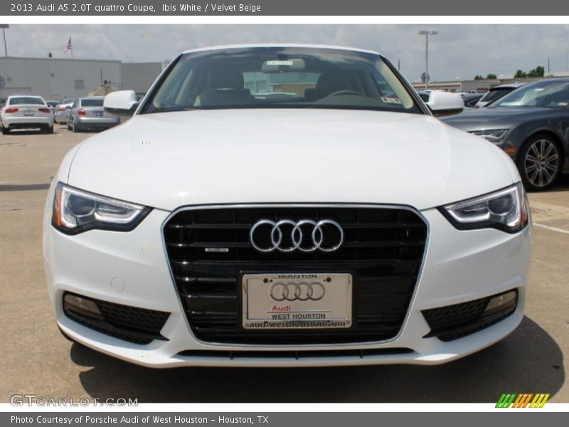 Ibis White / Velvet Beige 2013 Audi A5 2.0T quattro Coupe