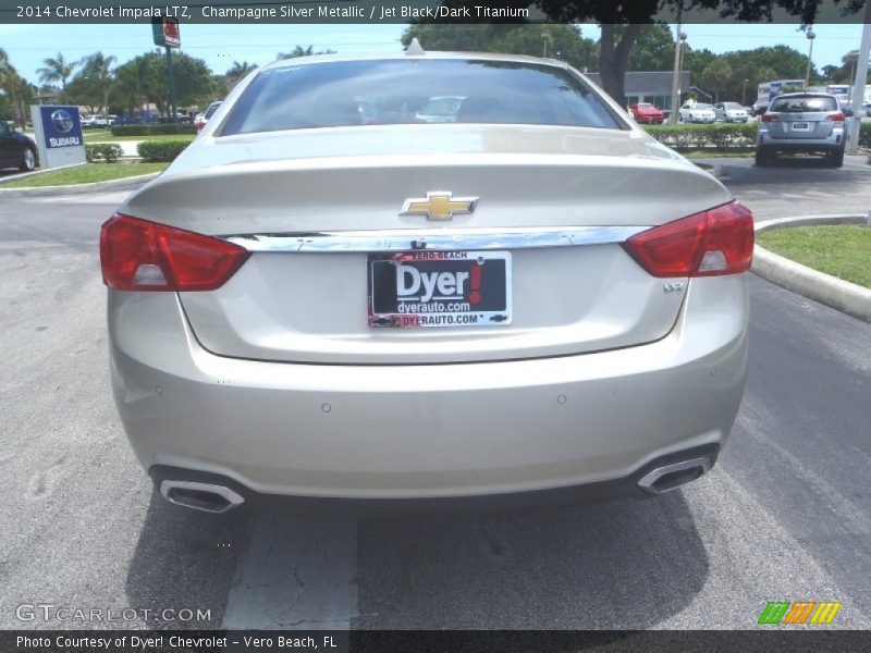 Champagne Silver Metallic / Jet Black/Dark Titanium 2014 Chevrolet Impala LTZ