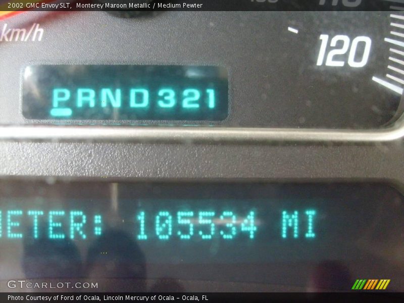 Monterey Maroon Metallic / Medium Pewter 2002 GMC Envoy SLT