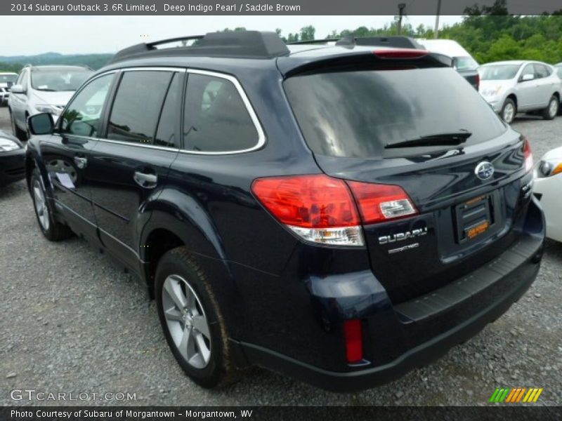 Deep Indigo Pearl / Saddle Brown 2014 Subaru Outback 3.6R Limited