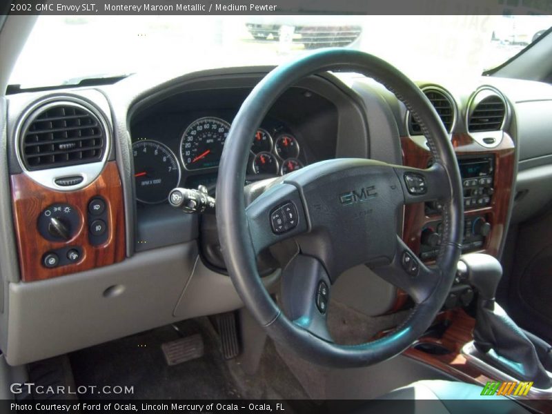 Monterey Maroon Metallic / Medium Pewter 2002 GMC Envoy SLT