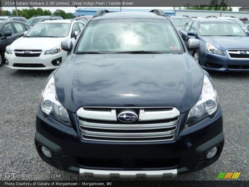 Deep Indigo Pearl / Saddle Brown 2014 Subaru Outback 3.6R Limited