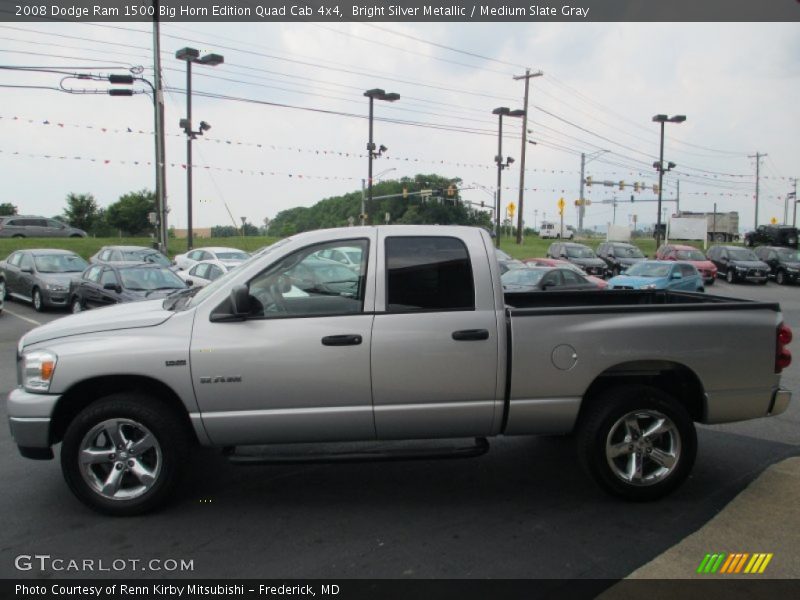 Bright Silver Metallic / Medium Slate Gray 2008 Dodge Ram 1500 Big Horn Edition Quad Cab 4x4