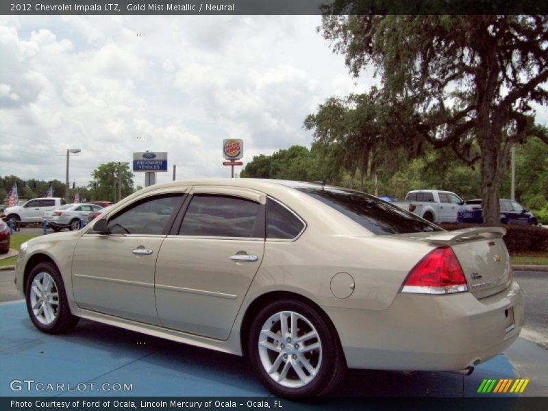 Gold Mist Metallic / Neutral 2012 Chevrolet Impala LTZ
