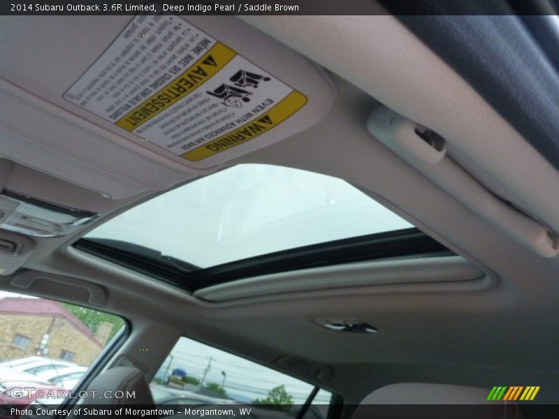 Deep Indigo Pearl / Saddle Brown 2014 Subaru Outback 3.6R Limited