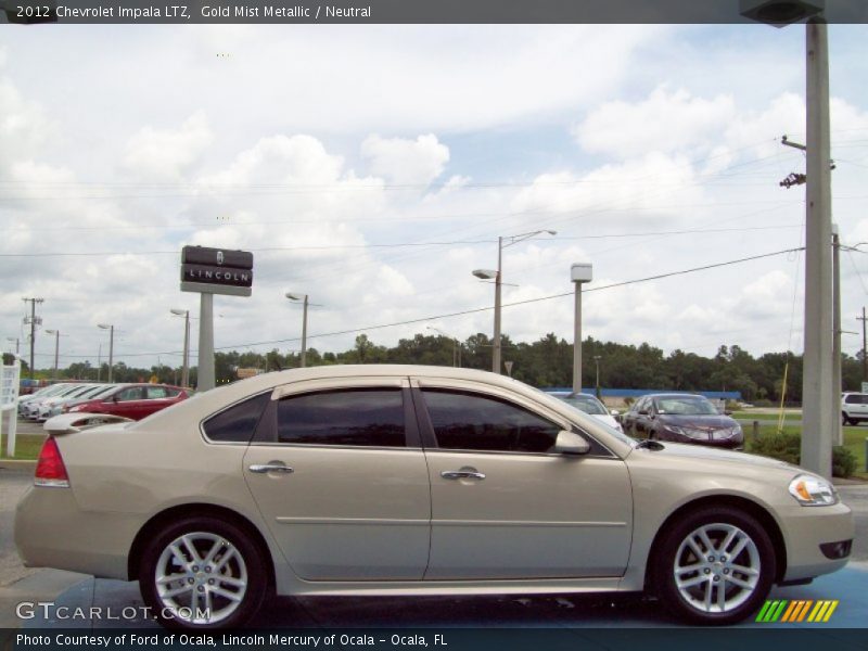 Gold Mist Metallic / Neutral 2012 Chevrolet Impala LTZ