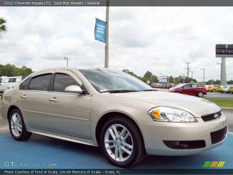 Gold Mist Metallic / Neutral 2012 Chevrolet Impala LTZ