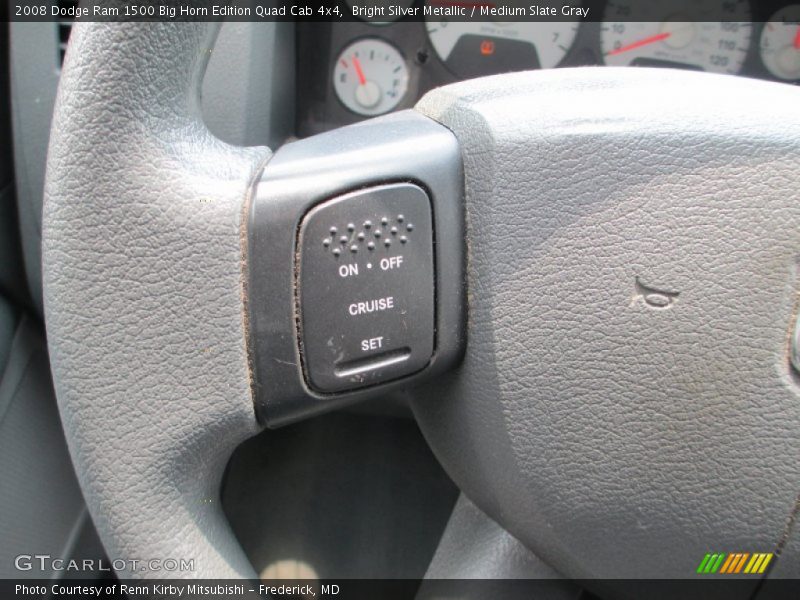 Bright Silver Metallic / Medium Slate Gray 2008 Dodge Ram 1500 Big Horn Edition Quad Cab 4x4