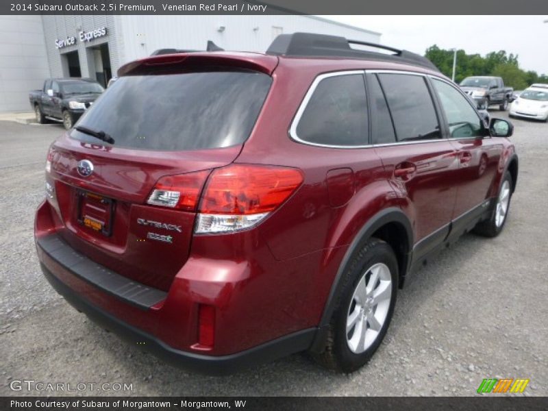 Venetian Red Pearl / Ivory 2014 Subaru Outback 2.5i Premium
