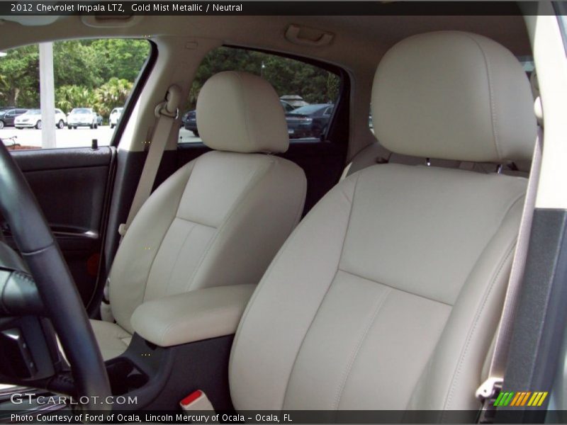 Gold Mist Metallic / Neutral 2012 Chevrolet Impala LTZ