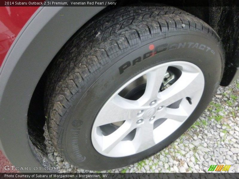 Venetian Red Pearl / Ivory 2014 Subaru Outback 2.5i Premium