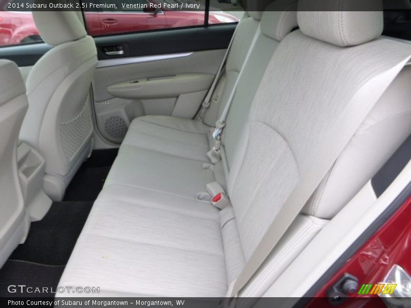 Rear Seat of 2014 Outback 2.5i Premium
