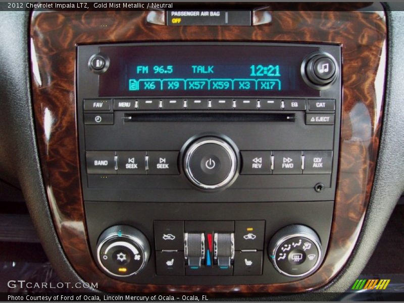 Gold Mist Metallic / Neutral 2012 Chevrolet Impala LTZ