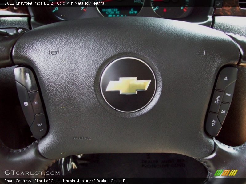 Gold Mist Metallic / Neutral 2012 Chevrolet Impala LTZ
