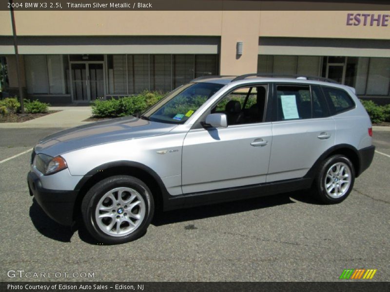 Titanium Silver Metallic / Black 2004 BMW X3 2.5i