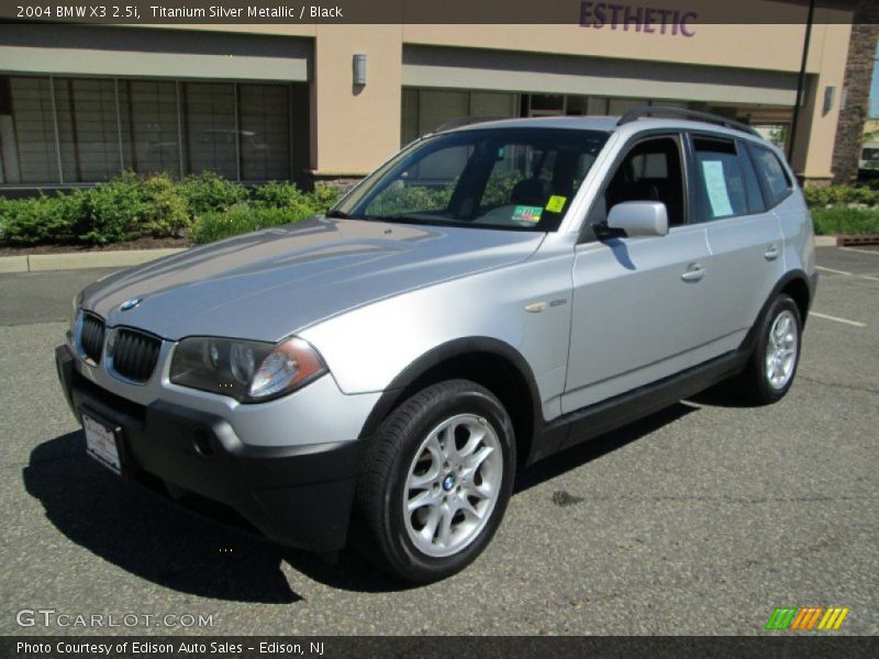 Titanium Silver Metallic / Black 2004 BMW X3 2.5i