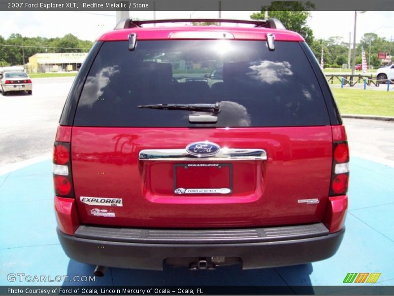 Redfire Metallic / Stone 2007 Ford Explorer XLT