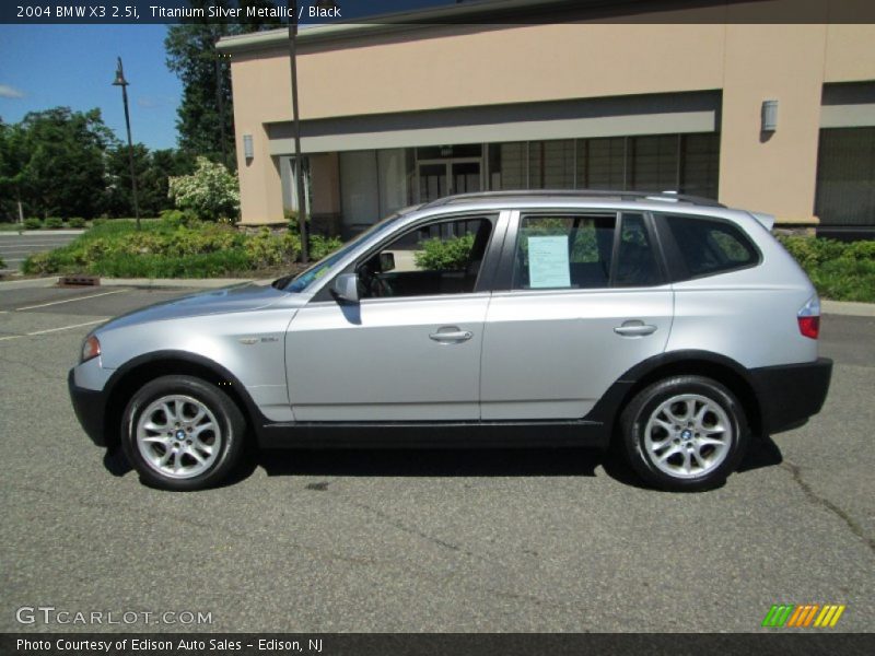 Titanium Silver Metallic / Black 2004 BMW X3 2.5i