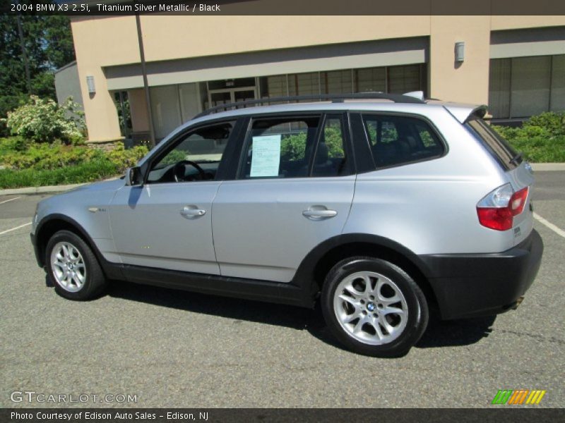 Titanium Silver Metallic / Black 2004 BMW X3 2.5i