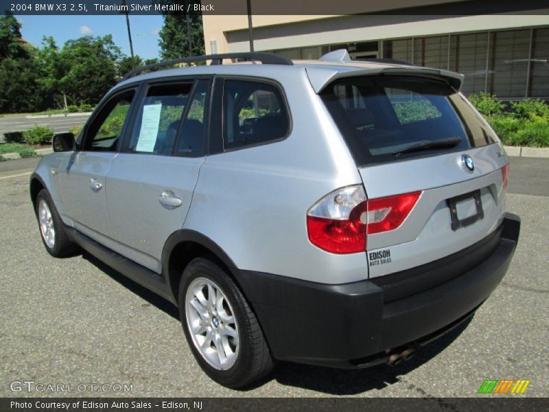 Titanium Silver Metallic / Black 2004 BMW X3 2.5i
