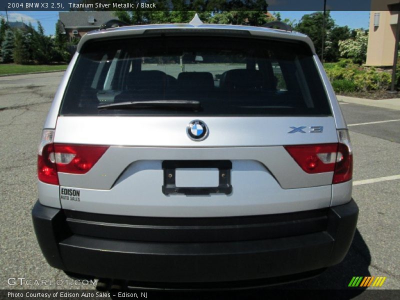 Titanium Silver Metallic / Black 2004 BMW X3 2.5i