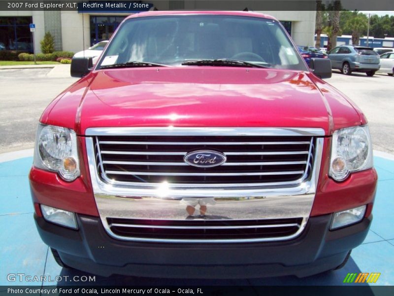 Redfire Metallic / Stone 2007 Ford Explorer XLT