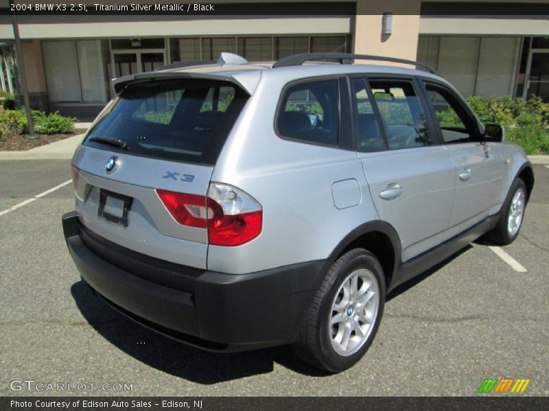 Titanium Silver Metallic / Black 2004 BMW X3 2.5i