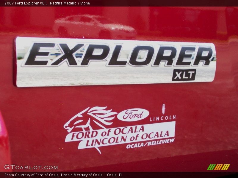 Redfire Metallic / Stone 2007 Ford Explorer XLT