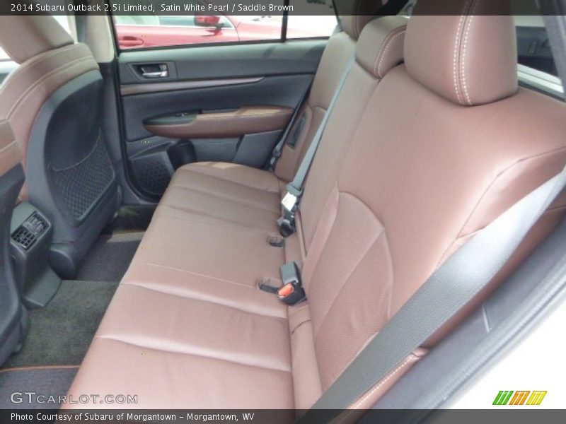 Rear Seat of 2014 Outback 2.5i Limited