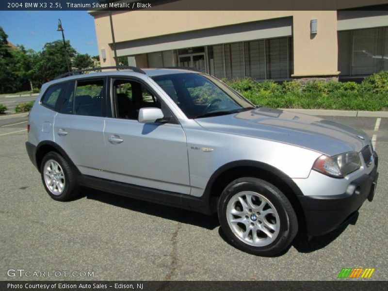 Titanium Silver Metallic / Black 2004 BMW X3 2.5i