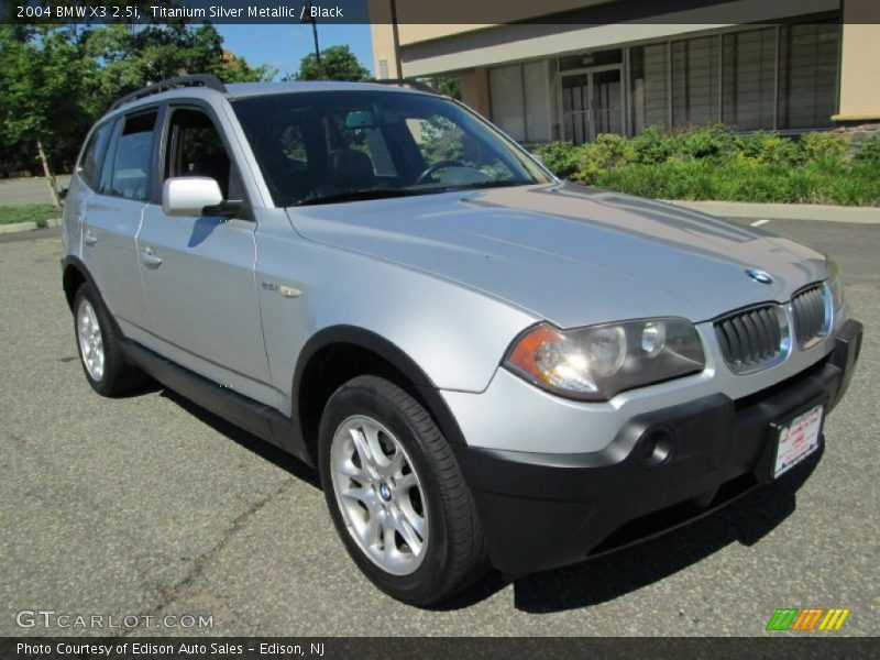 Titanium Silver Metallic / Black 2004 BMW X3 2.5i