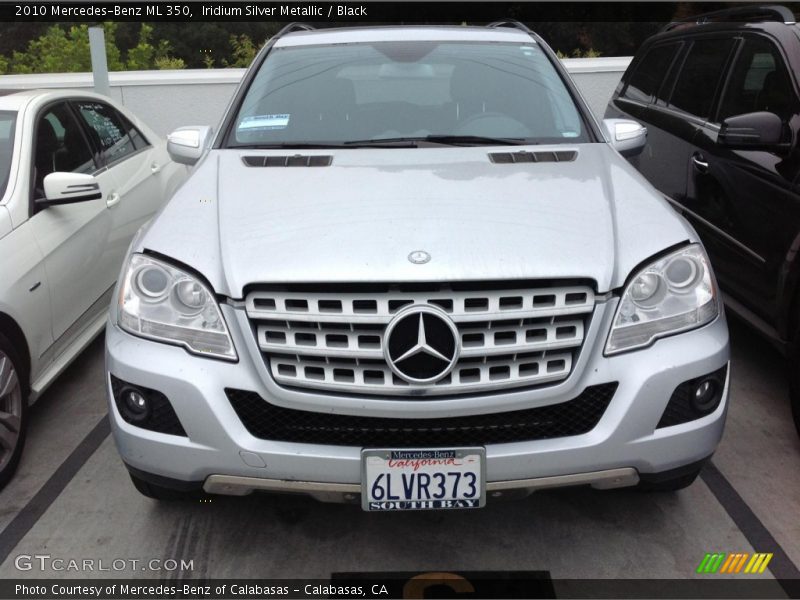Iridium Silver Metallic / Black 2010 Mercedes-Benz ML 350