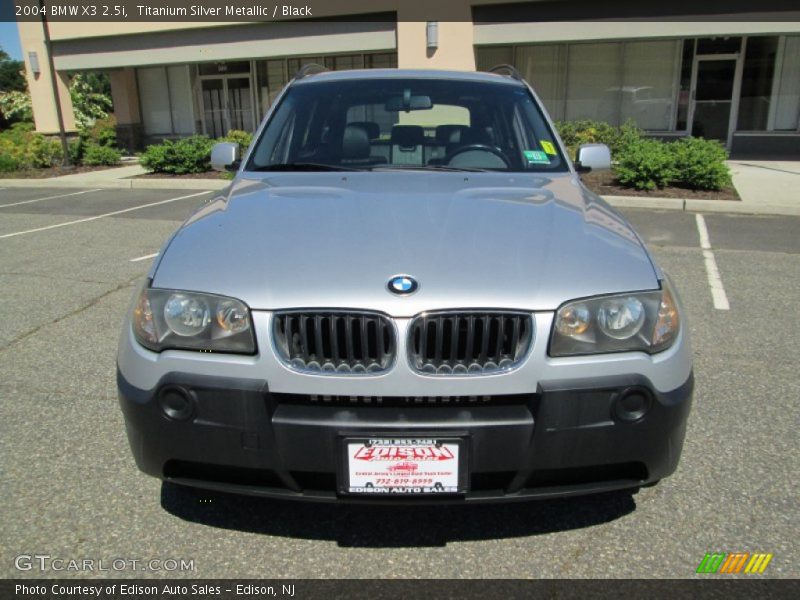 Titanium Silver Metallic / Black 2004 BMW X3 2.5i
