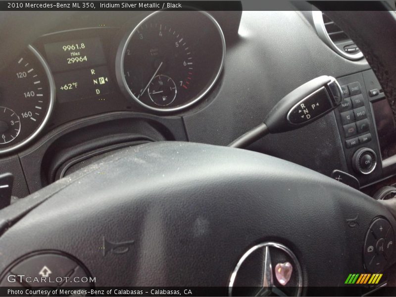 Iridium Silver Metallic / Black 2010 Mercedes-Benz ML 350