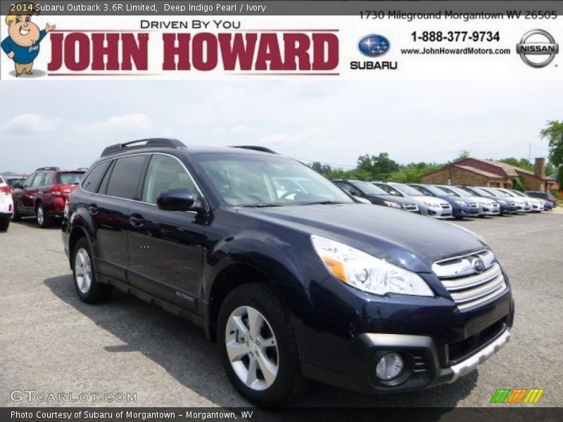 Deep Indigo Pearl / Ivory 2014 Subaru Outback 3.6R Limited