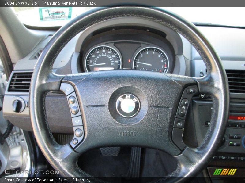 Titanium Silver Metallic / Black 2004 BMW X3 2.5i