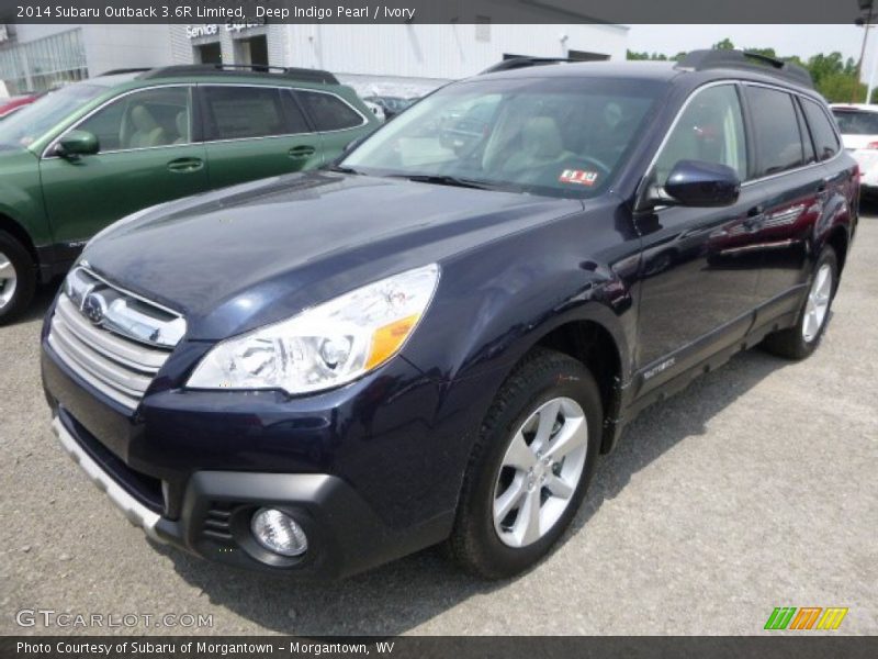 Front 3/4 View of 2014 Outback 3.6R Limited