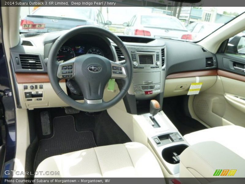 Ivory Interior - 2014 Outback 3.6R Limited 