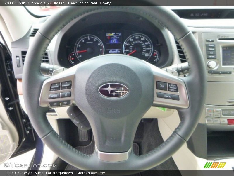 Deep Indigo Pearl / Ivory 2014 Subaru Outback 3.6R Limited