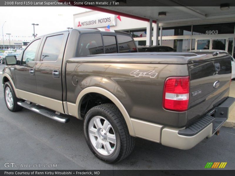 Stone Green Metallic / Tan 2008 Ford F150 Lariat SuperCrew 4x4