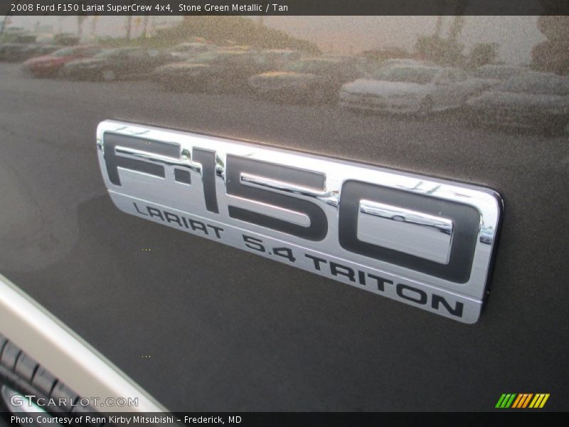 Stone Green Metallic / Tan 2008 Ford F150 Lariat SuperCrew 4x4