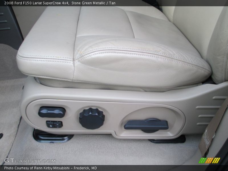 Stone Green Metallic / Tan 2008 Ford F150 Lariat SuperCrew 4x4