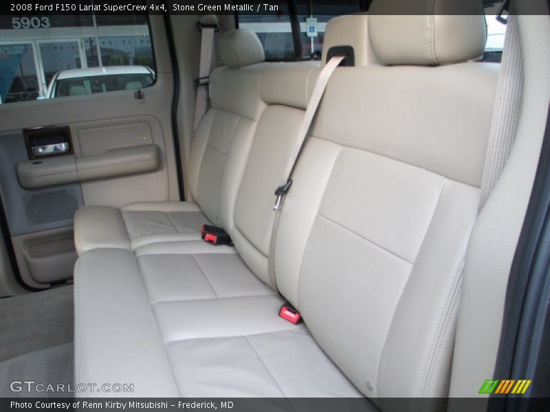 Stone Green Metallic / Tan 2008 Ford F150 Lariat SuperCrew 4x4