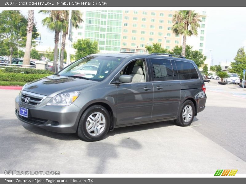 Nimbus Gray Metallic / Gray 2007 Honda Odyssey EX-L