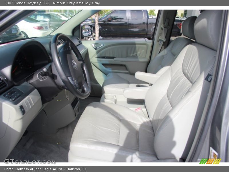 Nimbus Gray Metallic / Gray 2007 Honda Odyssey EX-L
