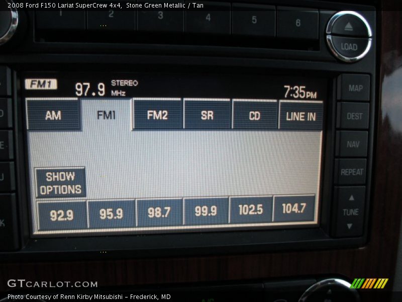 Stone Green Metallic / Tan 2008 Ford F150 Lariat SuperCrew 4x4