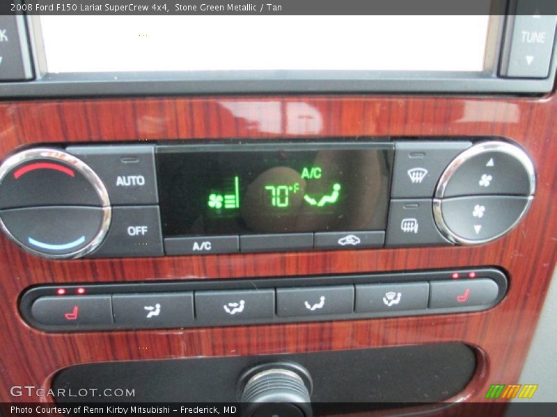Stone Green Metallic / Tan 2008 Ford F150 Lariat SuperCrew 4x4