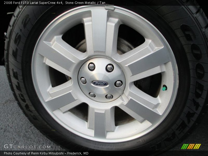 Stone Green Metallic / Tan 2008 Ford F150 Lariat SuperCrew 4x4