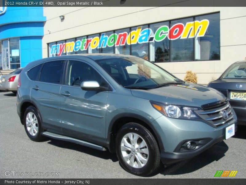 Opal Sage Metallic / Black 2012 Honda CR-V EX 4WD